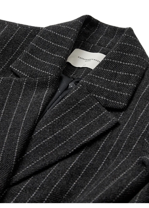 Dai Wool blazer Black W.Bright White Copenhagen Muse 